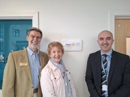 President David Gray, President nominee Alice Little, Rector of Madras College, Ken Currie